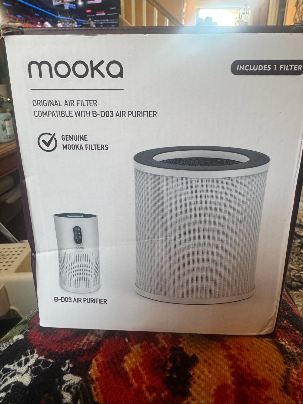 Mooka B-D03 Original Air Filter - 1 Filter. See pictures New in box